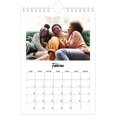 Calendario fotografico A5 — Questo sono io [Febbraio]