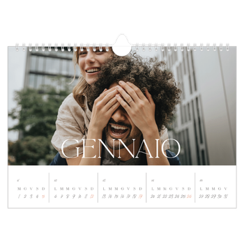 Calendario Fotografico A4 Orizzontale — Più grande della vita