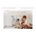 Calendario fotografico A5 — Testo in grande d'oro [copertina]