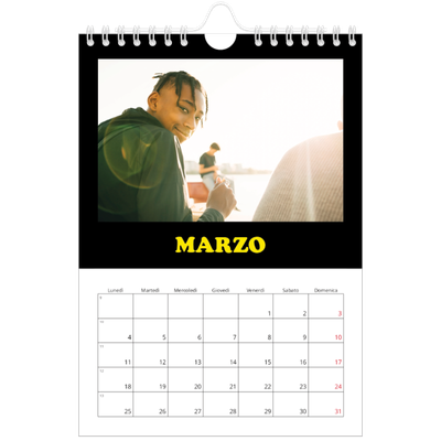 Calendario fotografico A5 — Tipo divertente [Marzo]