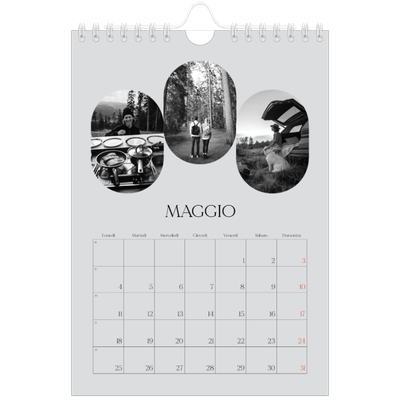 Calendario fotografico A5 — La strada aperta [copertina]