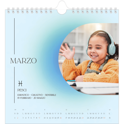 Calendari quadrati — Sfumature astrologiche [Marzo]