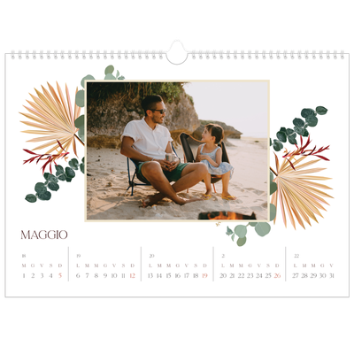 Calendario A3 orizzontale  — Boho [copertina]
