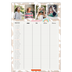 Calendario famiglia A3 verticale — Calendario rustico - Famiglia di 4 [copertina]