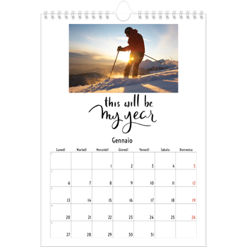 Calendario personalizzato A4 — Citazioni