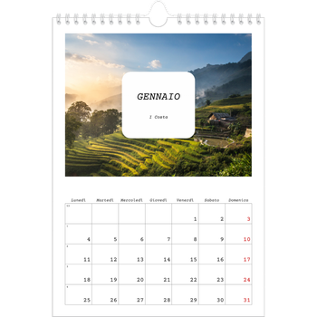 Calendario personalizzato A4 — Tutta la storia