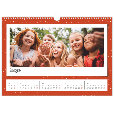 Calendario A3 orizzontale  — Scatti pop di colore [copertina]