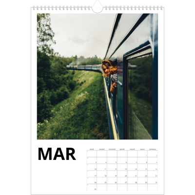Calendario A3 verticale — White space [Marzo]
