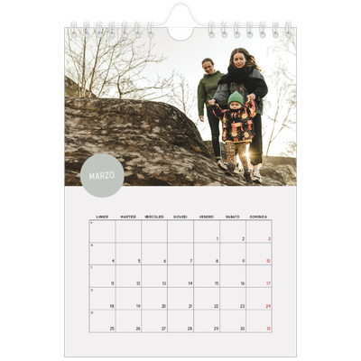 Calendario fotografico A5 — Adesivo fotografico [Marzo]
