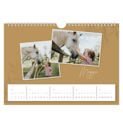 Calendario fotografico A4 — Con i piedi per terra [copertina]