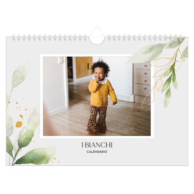 Calendario fotografico A4 — Spruzzo floreale [copertina]