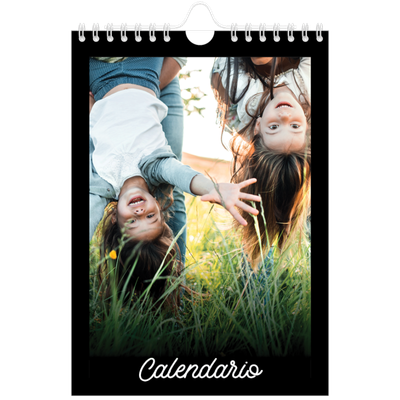 Calendario fotografico A5 — Minimale nero [copertina]