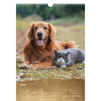 Calendario A3 verticale — Classic Gold [copertina]