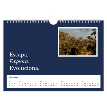 Calendario Fotografico A4 Orizzontale — Terra editoriale