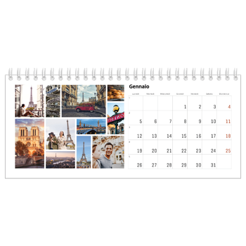 Calendario Fotografico da Tavolo — Struttura