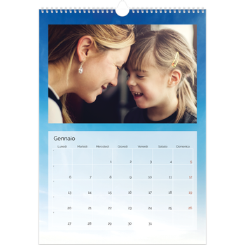 Calendario personalizzato A3 — Paesaggio nuvoloso