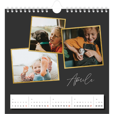 Calendari quadrati — Tanti ricordi [Aprile]