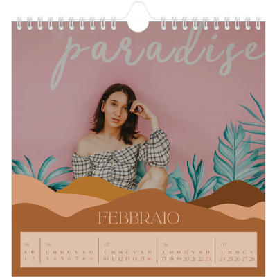 Calendari quadrati — Montagne [Febbraio]