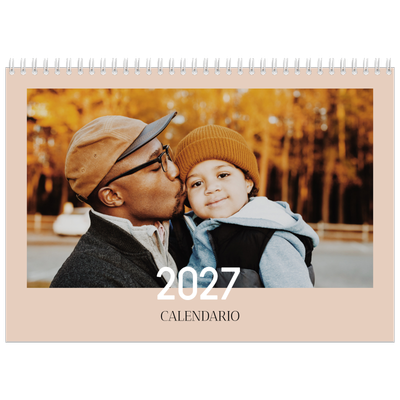 Calendario A4 Doppio — Testo sovrapposto [copertina]