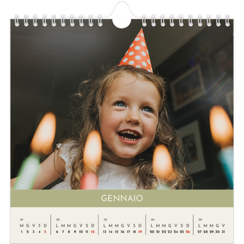 Calendario Fotografico Quadrato — Capitoli pastello