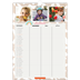 Calendario famiglia A3 verticale — Calendario rustico - Famiglia di 3 [Gennaio]