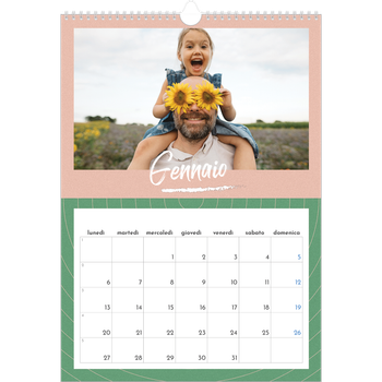 Calendario personalizzato A3 — Colore e motivo