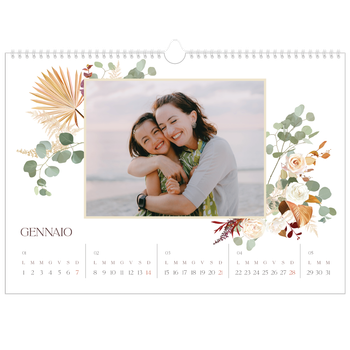 Calendario Fotografico A3 Orizzontale — Boho