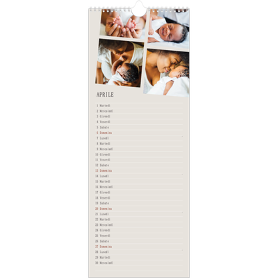 Calendario da cucina  — Ricordi in movimento [Aprile]