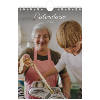Calendario fotografico A5 — Mese scritto a mano [copertina]