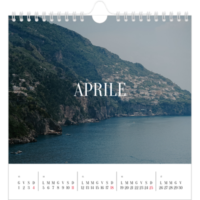 Calendari quadrati — Fuga infinita [Aprile]
