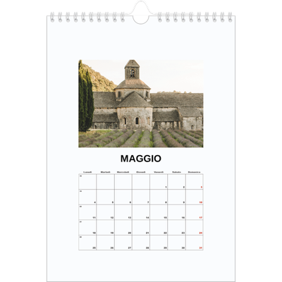 Calendario personalizzato A4 — Foto semplice [copertina]