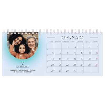 Calendari da tavolo — Sfumature astrologiche [Gennaio]