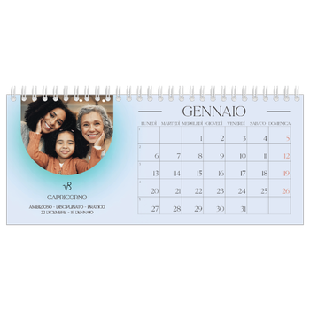 Calendario Fotografico da Tavolo — Sfumature astrologiche
