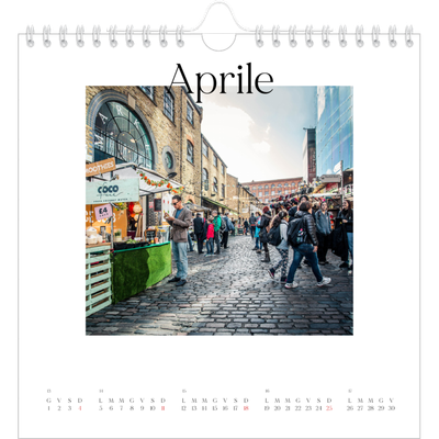 Calendari quadrati — Il mio diario di viaggio [Aprile]