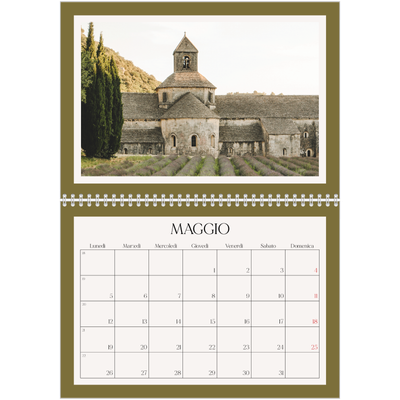 Calendario A4 Doppio — Colori classici [copertina]