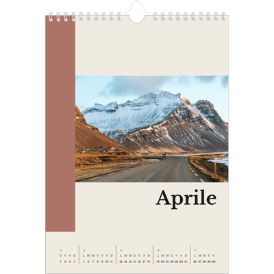 Calendario personalizzato A4 — Vedute del mondo [Aprile]