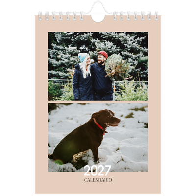 Calendario fotografico A5 — Testo sovrapposto [copertina]