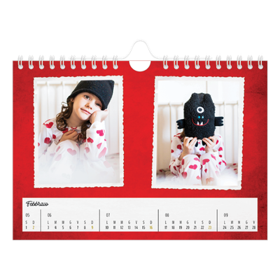 Calendario fotografico A5 — Collezione di immagini [Febbraio]