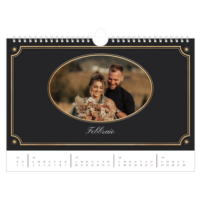 Calendario fotografico A4 — Classico vintage [Febbraio]