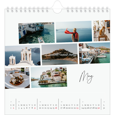 Calendari quadrati — Soggiorno in città [Maggio]