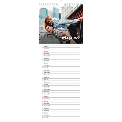 Calendario da cucina  — Scrittura semplice [Marzo]