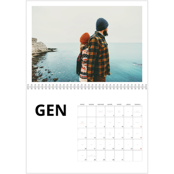 Calendario A4 Doppio — White space