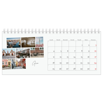 Calendari da tavolo — Soggiorno in città [Gennaio]