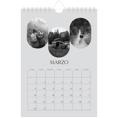 Calendario fotografico A5 — La strada aperta [Marzo]