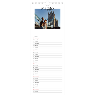 Calendario da cucina  — Il mio diario di viaggio [Maggio]