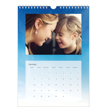 Calendario personalizzato A4 — Paesaggio nuvoloso