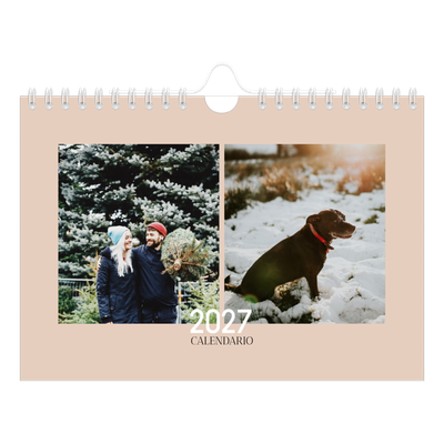 Calendario fotografico A5 — Testo sovrapposto [copertina]