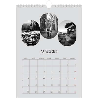 Calendario personalizzato A4 — La strada aperta [copertina]