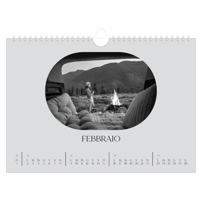 Calendario fotografico A4 — La strada aperta [Febbraio]
