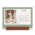 Calendario con supporto in legno orizzontale  — Colori classici [Marzo]